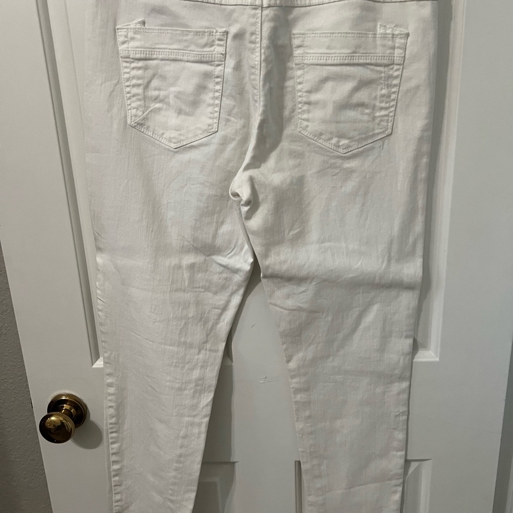 LC Lauren Conrad Cream Denim Pants